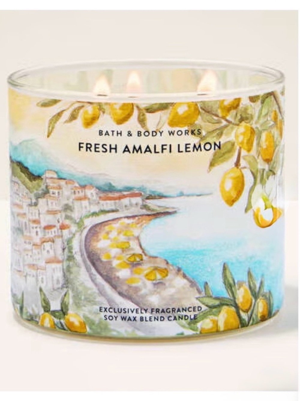 Bath & Body Works Fresh Amalfi Lemon 3-Wick Candle